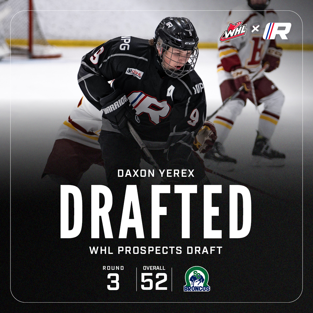 Daxon Yerex RINK Hockey Academy Winnipeg WHL Prospects Draft